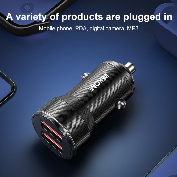 WK WP-C43 Staroad Series 15W Dual USB Car Charger (Black) - Car Charger by WK | Online Shopping UK | buy2fix