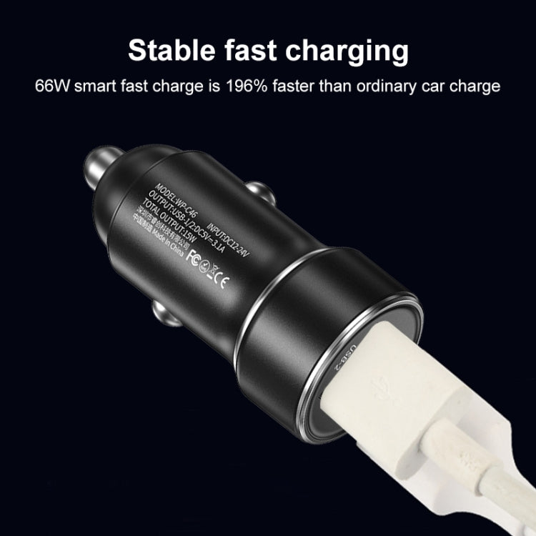 WK WP-C46 Staroad Series Vieyie 15W Dual-USB Car Charger (Grey) - Car Charger by WK | Online Shopping UK | buy2fix