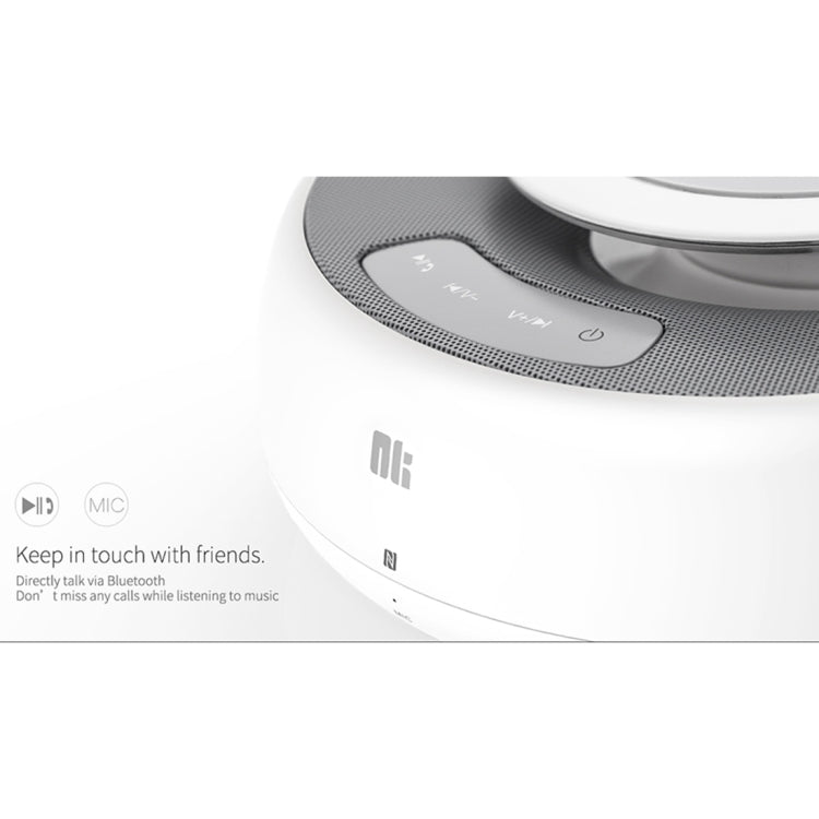 NILLKIN MC2 2-in-1 Qi Fast Wireless Charger Bluetooth Stereo Speakers with Aux Port Connection and NFC Play Music, For iPhone 8/8 Plus/X, Galaxy S8/S7/S6, Note5 Plus Edge and Qi-enabled Smartphone - Desktop Speaker by NILLKIN | Online Shopping UK | buy2fix