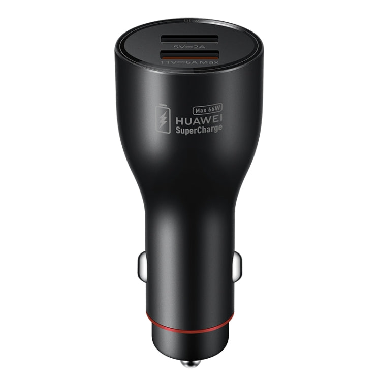 Original Huawei P0006 Dual USB Interface Super Fast Charging Car Charger (Max 66W) (Black) - In Car by Huawei | Online Shopping UK | buy2fix