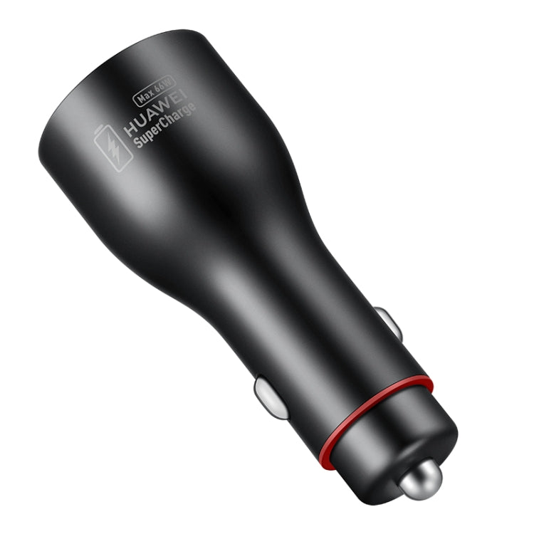 Original Huawei P0006 Dual USB Interface Super Fast Charging Car Charger (Max 66W) (Black) - In Car by Huawei | Online Shopping UK | buy2fix