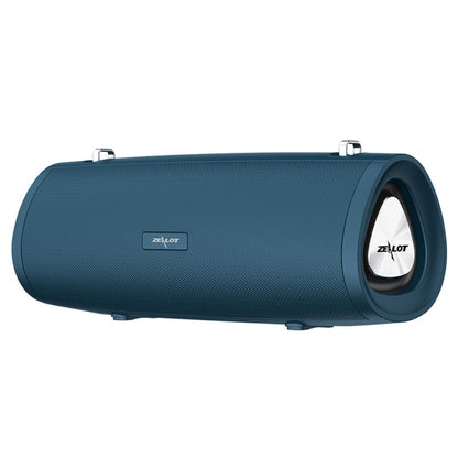 ZEALOT S38 Portable Subwoofer Wireless Bluetooth Speaker with Built-in Mic, Support Hands-Free Call & TF Card & AUX (Lake Blue) - Desktop Speaker by ZEALOT | Online Shopping UK | buy2fix