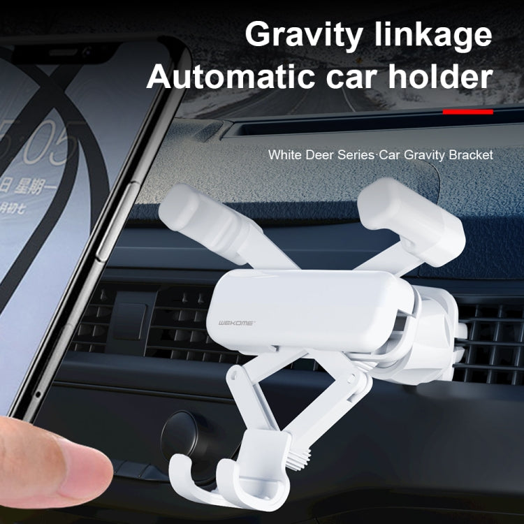 WK WA-S41 iDeal Series Car Gravity Bracket Car Air Outlet FoldingMobile Phone Holder Bracket - Car Holders by WK | Online Shopping UK | buy2fix