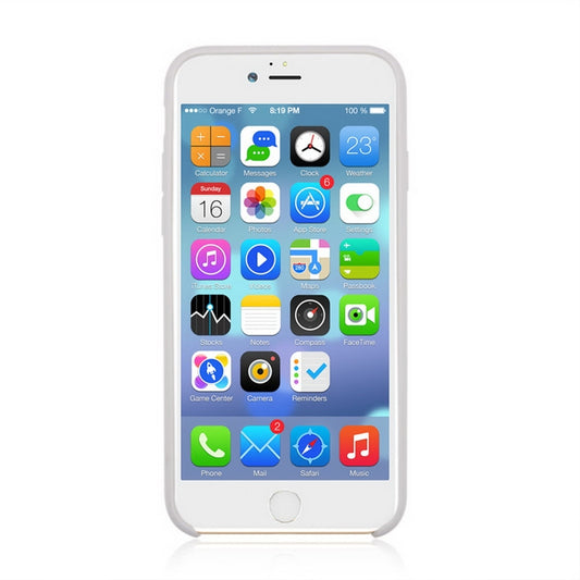 For iPhone SE 2020 & 8 & 7 Pure Color Liquid Silicone + PC Shockproof Defender Case(White) by buy2fix