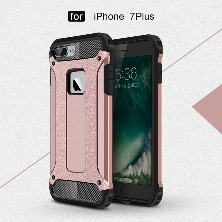 For iPhone 7 Plus Magic Armor TPU + PC Combination Case(Rose Gold) - Apple Accessories by buy2fix | Online Shopping UK | buy2fix