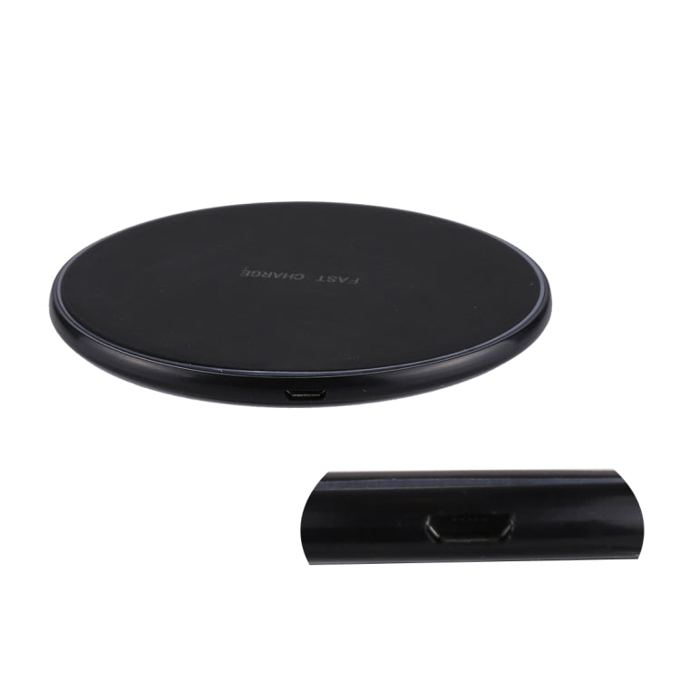 DC 9V 1.67A / 5V 1A Universal Round Shape Qi Standard Fast Wireless Charger with Indicator Light - Apple Accessories by buy2fix | Online Shopping UK | buy2fix