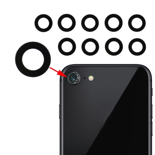10 PCS Rückkameraobjektiv für iPhone 8