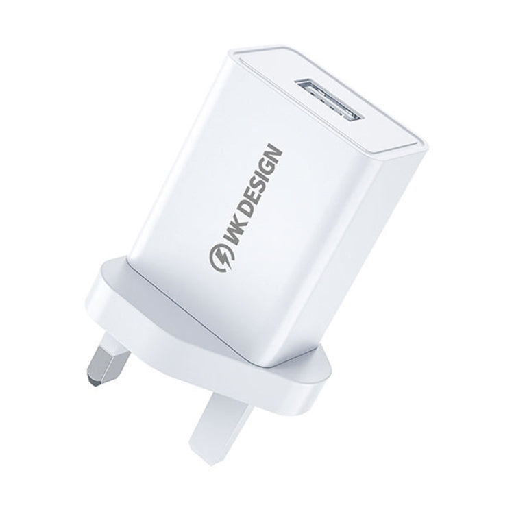 WK WP-U118 10W Single USB Port Travel Charger Power Adapter, UK Plug - Apple Accessories by WK | Online Shopping UK | buy2fix