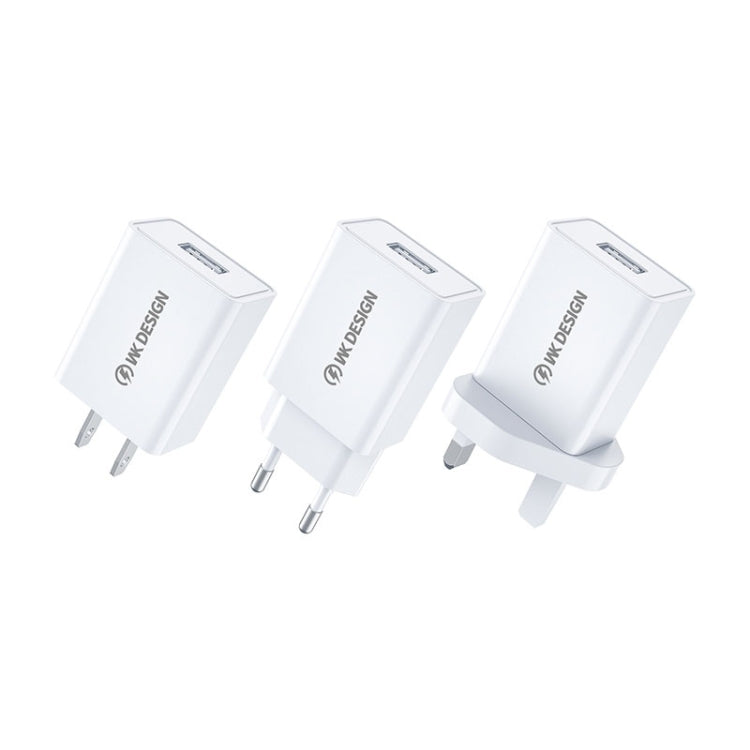 WK WP-U118 10W Single USB Port Travel Charger Power Adapter, UK Plug - Apple Accessories by WK | Online Shopping UK | buy2fix