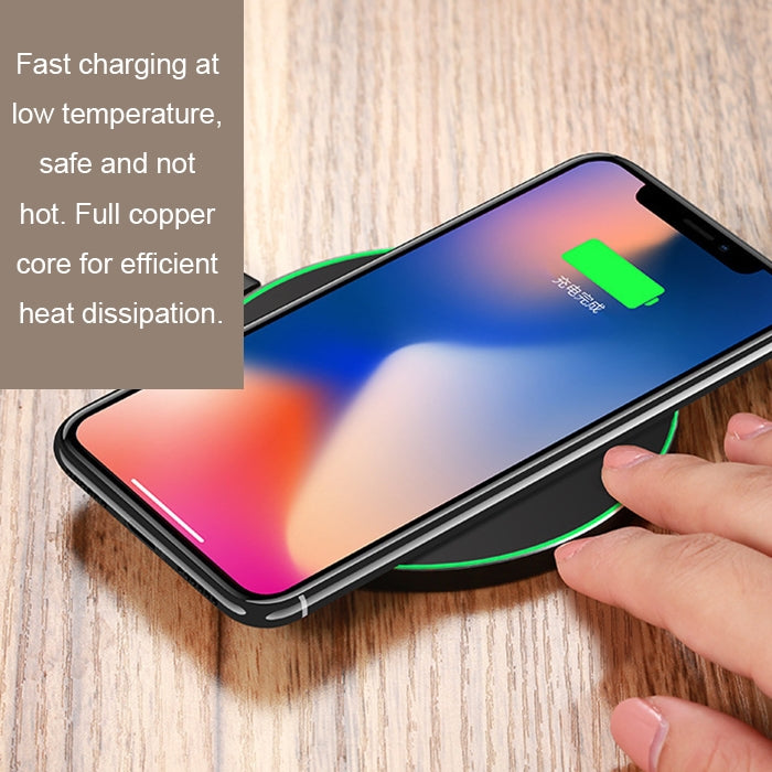 GY-68 Ultra-Thin Aluminum Alloy Wireless Fast Charging Qi Charger Pad(Silver) - Wireless Charger by buy2fix | Online Shopping UK | buy2fix