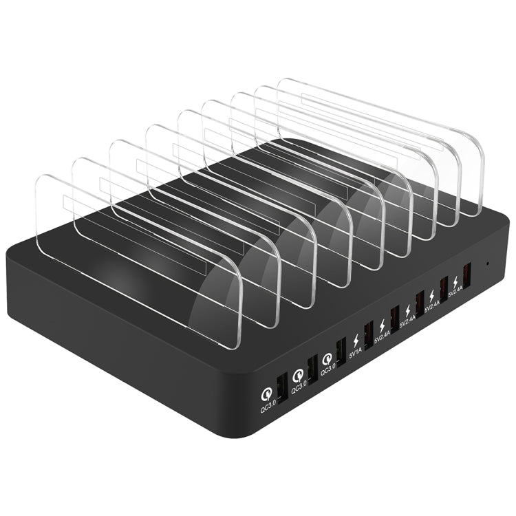 X6S 110W 3 QC 3.0 USB Ports + 5 USB Ports Smart Charger with Detachable Bezel, US Plug - Multifunction Charger by buy2fix | Online Shopping UK | buy2fix