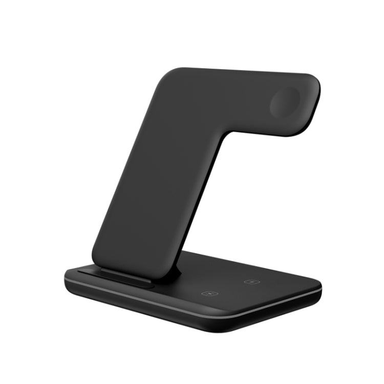 Z5A QI Vertical Magnetic Wireless Charger for Mobile Phones & Apple Watches & AirPods / Samsung Galaxy Buds / Huawei Free Buds, with Touch Ring Light (Black) - Apple Accessories by buy2fix | Online Shopping UK | buy2fix