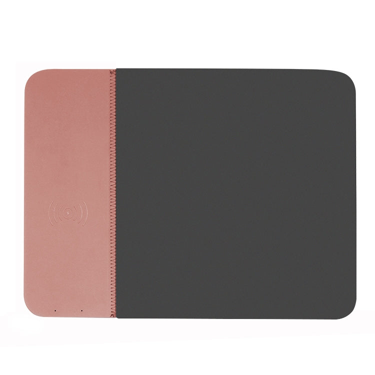 OJD-36 QI Standard 10W Lighting Wireless Charger Rubber Mouse Pad, Size: 26.2 x 19.8 x 0.65cm (Rose Gold) - Apple Accessories by buy2fix | Online Shopping UK | buy2fix