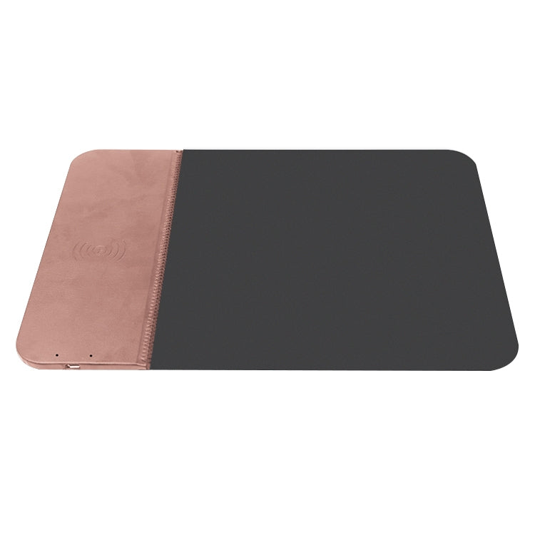 OJD-36 QI Standard 10W Lighting Wireless Charger Rubber Mouse Pad, Size: 26.2 x 19.8 x 0.65cm (Rose Gold) - Apple Accessories by buy2fix | Online Shopping UK | buy2fix