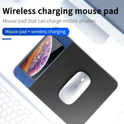 OJD-36 QI Standard 10W Lighting Wireless Charger Rubber Mouse Pad, Size: 26.2 x 19.8 x 0.65cm (Rose Gold) - Apple Accessories by buy2fix | Online Shopping UK | buy2fix