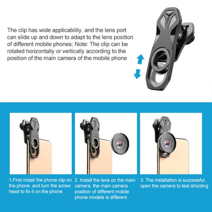 APEXEL APL-HB10X Macro Lens Telephoto Clip + Star Light Filter + CPL Phone Lens Kit - Combination Lens by APEXEL | Online Shopping UK | buy2fix