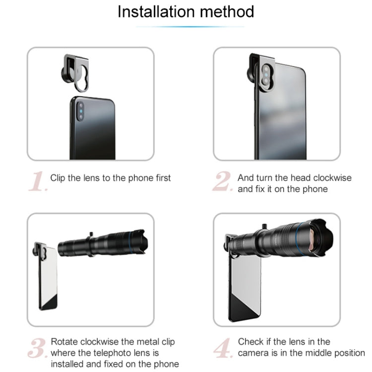 APEXEL APL-JS28X 28X HD External Dual-adjustment Zoom Telescope Universal Telephoto Phone Lens - Others Lens by APEXEL | Online Shopping UK | buy2fix