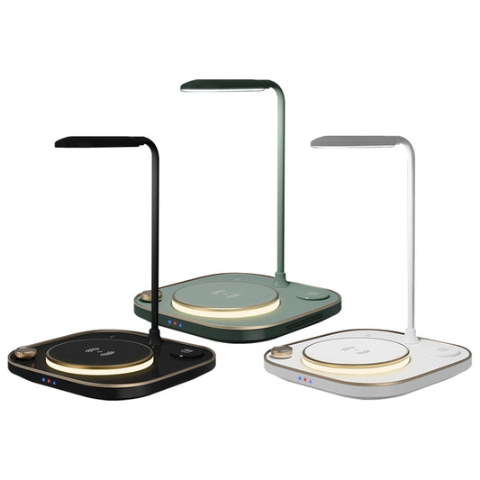 X3 15W 3 in 1 Wireless Charger, Table Lamp (Green) by buy2fix