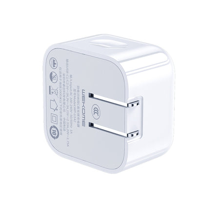 WK WP-U142 35W Dual USB-C/Type-C Gallium Nitride Charger, US Plug(White) - Apple Accessories by WK | Online Shopping UK | buy2fix