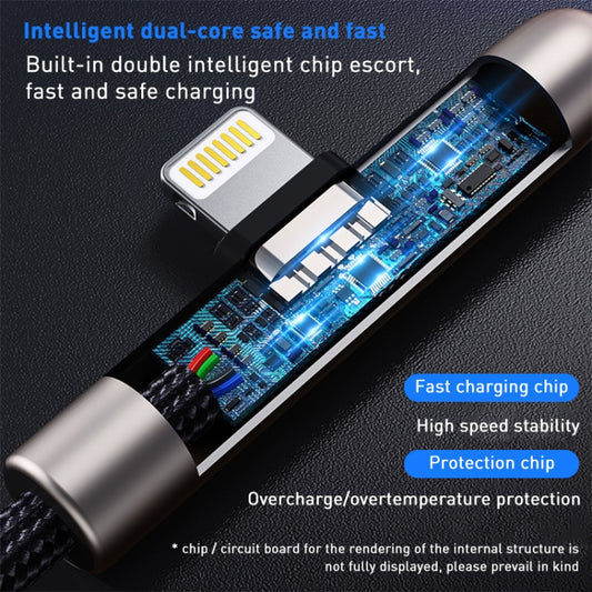 ROCK RCB0811 M3 20W USB-C/Type-C to 8 Pin Zinc Alloy Fast Charging Mobile Game Data Cable, Length: 1m by ROCK