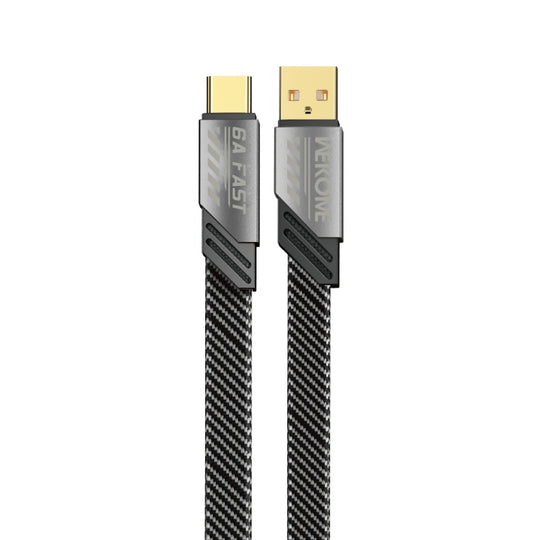 Câble de données à charge rapide WK WDC-190a Mech Series 6A USB vers USB-C/Type-C, longueur : 1 m (ternissement)