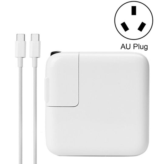 87W Type-C Power Adapter Portable Charger with 1.8m Type-C Charging Cable, AU Plug (White)