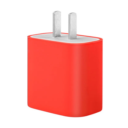 For Apple 20W Charger Mobile Phone Charging Silicone Protective Case (Red) - USB Charger by buy2fix | Online Shopping UK | buy2fix