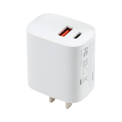 U087 20W USB-C / Type-C + USB Ports Fast Charging Travel Charger, US Plug - Apple Accessories by buy2fix | Online Shopping UK | buy2fix