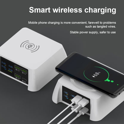 F96 100W USB x3 + PD Multi-function Smart Wireless Charger Charging Station - Multifunction Charger by buy2fix | Online Shopping UK | buy2fix