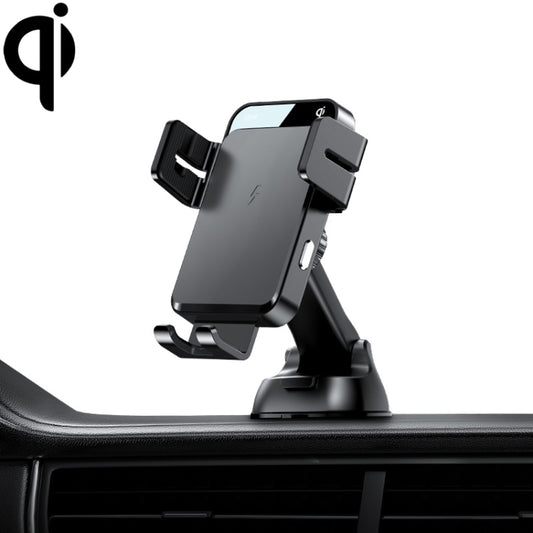 JOYROOM JR-ZS219 Three-axis Car Dashboard Wireless Charging Mobile Phone Bracket Holder (Black) - In Car by JOYROOM | Online Shopping UK | buy2fix