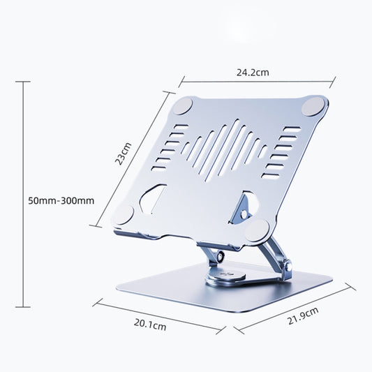 R-JUST HZ39 Triangular Swivel Lift Laptop Stand (Silver) by R-JUST