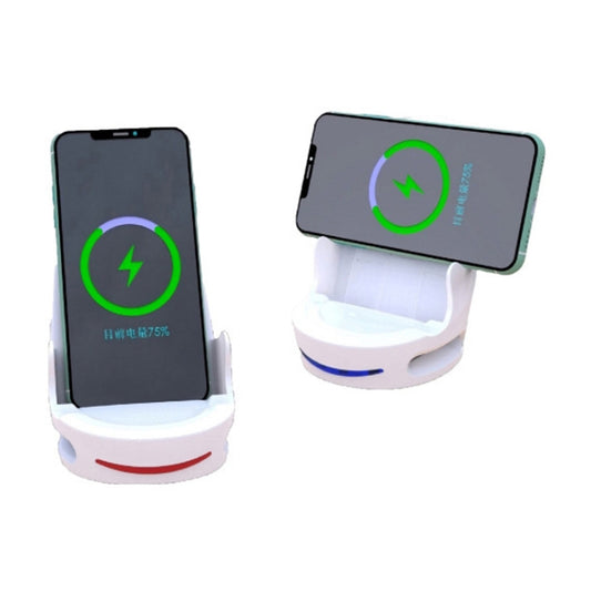 V8 15W Five-finger Sofa Phone Magnetic Suction Wireless Charger Stand (White) by buy2fix