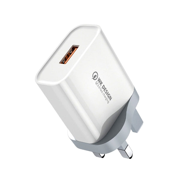 WK WP-U57 Max 18W Maxspeed QC3.0 Fast Charger (UK Plug) - Apple Accessories by WK | Online Shopping UK | buy2fix