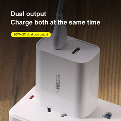 WK WP-U53 QC3.0 Charger 20W USB Type-C Maxspeed PD Fast Charger(US Plug) - Apple Accessories by WK | Online Shopping UK | buy2fix