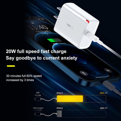 WK WP-U108 20W PD Fast Charger, Plug Type: CN Plug - Apple Accessories by WK | Online Shopping UK | buy2fix