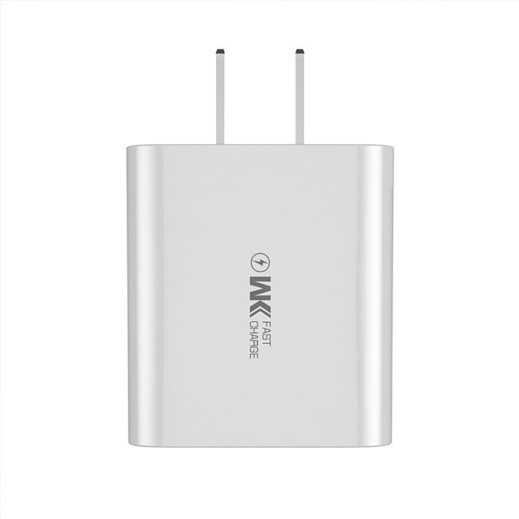 WK WP-U109 Max 20W USB + Type-C Fast Charging with Digital Display , Plug Type: US Plug - Apple Accessories by WK | Online Shopping UK | buy2fix