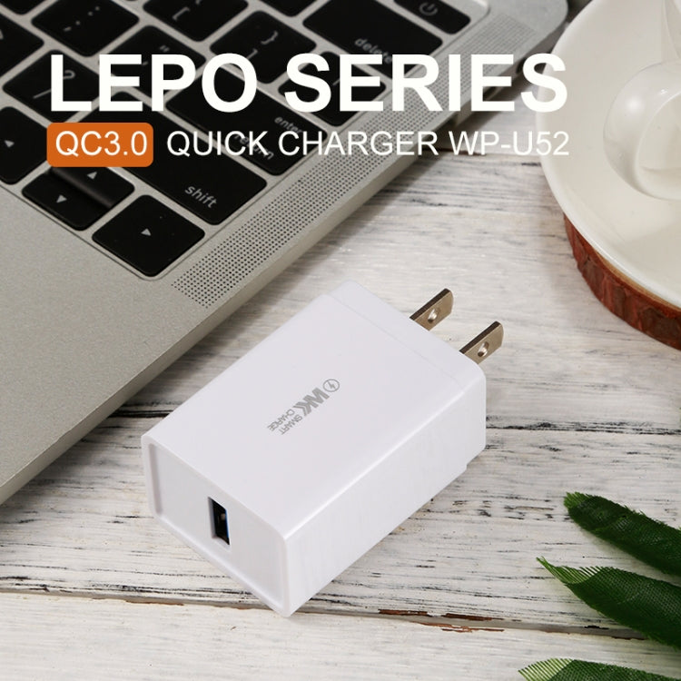 WK WP-U52 Lepo QC3.0 Fast Charging (US Plug) - Apple Accessories by WK | Online Shopping UK | buy2fix