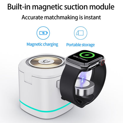 H32 15W 3 in 1 Magnetic Multifunctional Wireless Charger (White) - Wireless Charger by buy2fix | Online Shopping UK | buy2fix