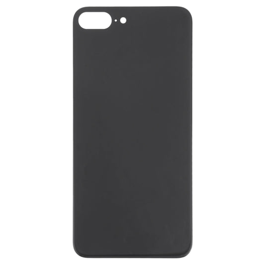 Easy Replacement Big Camera Hole Glass Back Battery Cover with Adhesive for iPhone 8 Plus(Black) by buy2fix