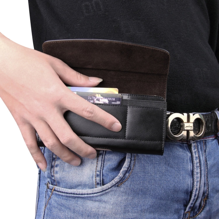5.5-5.7 inch A1 Universal PU Tabby Texture Cross Section Plug-in Card Waist Bag, For iPhone, Samsung, Sony, Huawei, Meizu, Lenovo, ASUS, Oneplus, Xiaomi, Cubot, Ulefone, Letv, DOOGEE, Vkworld, and other by buy2fix