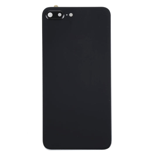 Back Cover with Adhesive for iPhone 8 Plus (Black) by buy2fix