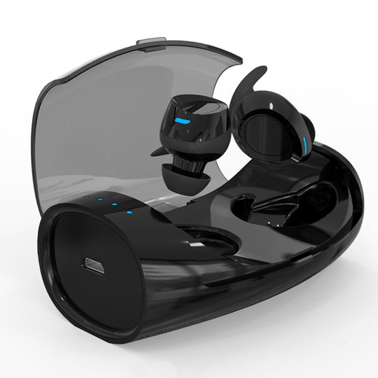 Universe Sweat-proof Earbuds Sports Wireless Bluetooth V4.2 Stereo Headset with Charging Case, For iPhone, Samsung, Huawei, Xiaomi, HTC and Other Smartphones(Black)