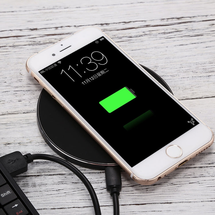 Q21 Fast Charging Wireless Charger Station with Indicator Light(Black) - Apple Accessories by buy2fix | Online Shopping UK | buy2fix