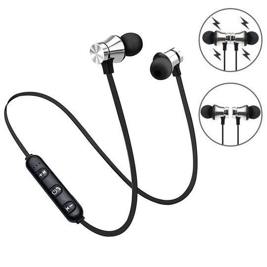 Écouteurs intra-auriculaires magnétiques sans fil Bluetooth V4.2 XT11 (argent)