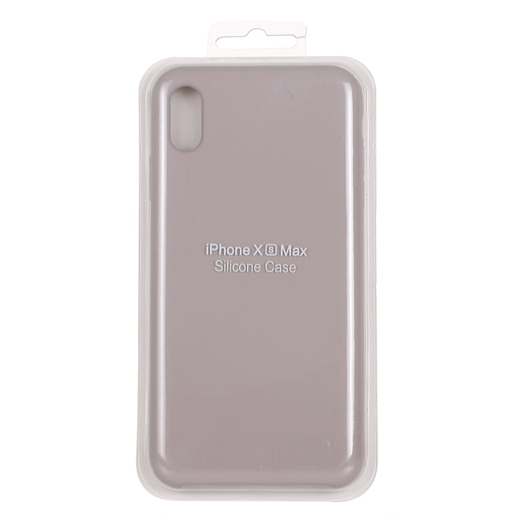 For iPhone XS Max Four Corners Full Coverage Liquid Silicone Protective Case Back Cover (Lavender Purple) - Apple Accessories by buy2fix | Online Shopping UK | buy2fix