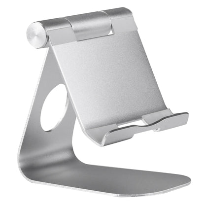 Exquisite Folding Adjustable Pivot Aluminium Alloy Desktop Holder Stand DOCK Cradle(Silver) - Desktop Holder by buy2fix | Online Shopping UK | buy2fix