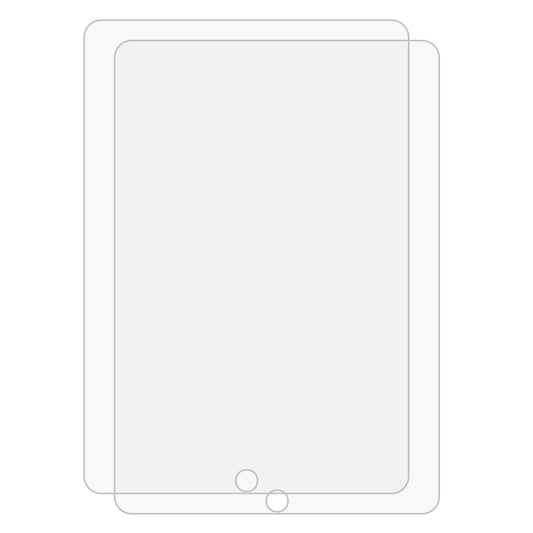 2 PCS For iPad 10.2 2021 / 2020 / 2019 9H Straight Edge Explosion-proof Tempered Glass Film by ENKAY