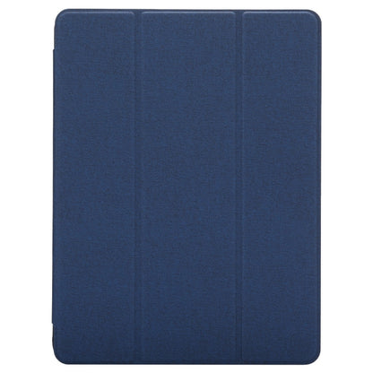 Cloth Texture Pattern Horizontal Flip Leather Case for iPad Pro 10.5 inch ,with Three-folding Holder & Pen Slots (Blue) by buy2fix