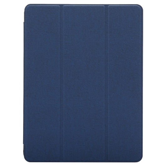 Cloth Texture Pattern Horizontal Flip Leather Case for iPad Pro 10.5 inch ,with Three-folding Holder & Pen Slots (Blue) by buy2fix