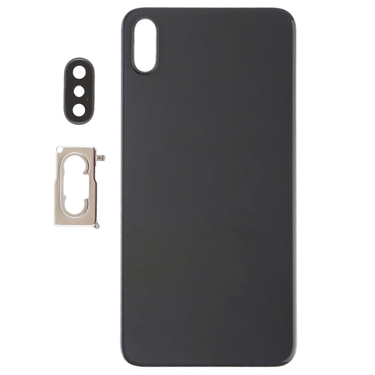 Battery Back Cover with Back Camera Bezel & Lens & Adhesive for iPhone XS Max(Black) by buy2fix